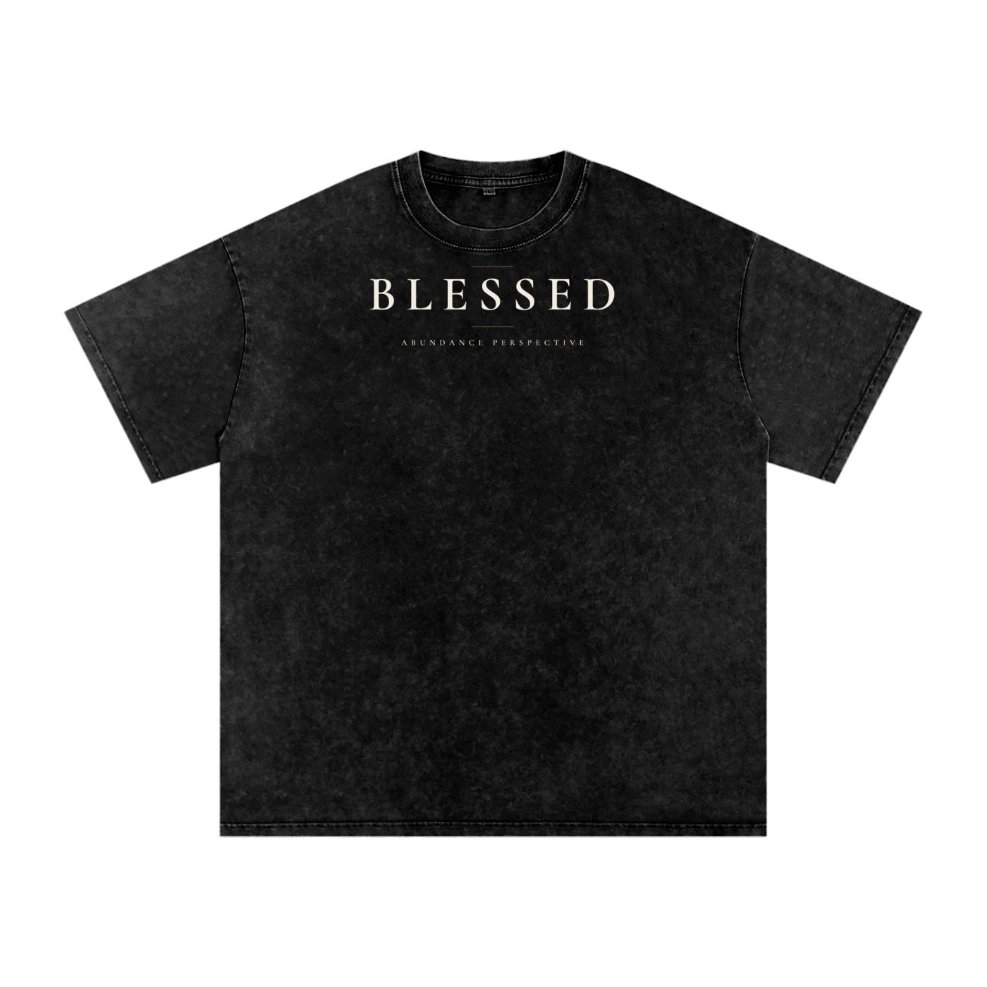 Blessed Snow-Washed Tee — Abundance Perspective