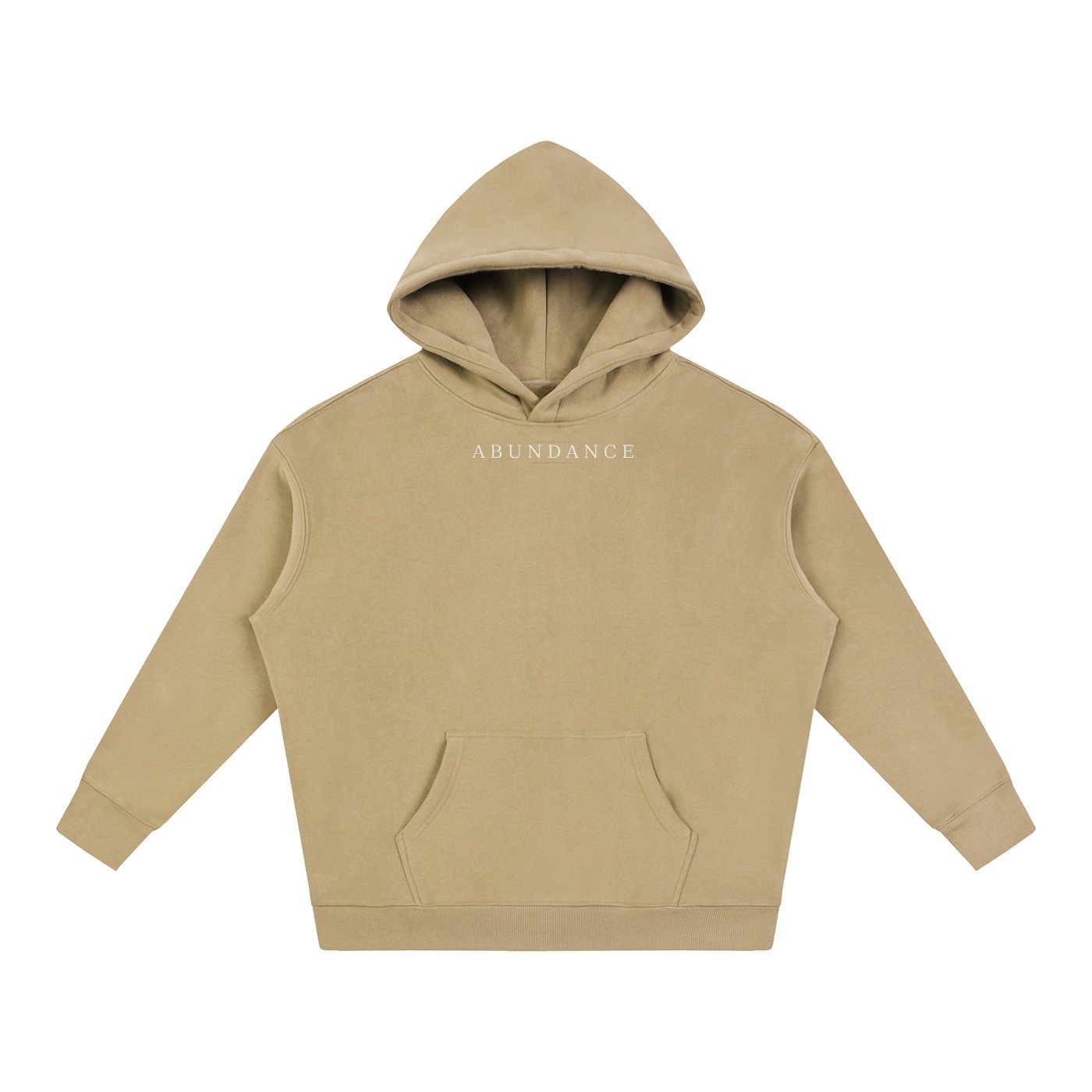 Abundance Perspective Oversized Fleece Hoodie – Unisex Minimalist Logo Hoodie - Image 3