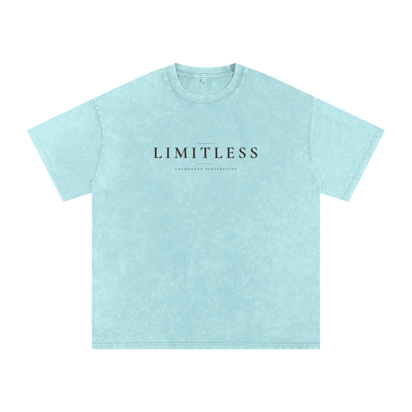 Limitless Snow-Washed Tee — Abundance Perspective