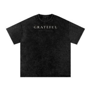 Grateful Snow-Washed Tee — Abundance Perspective