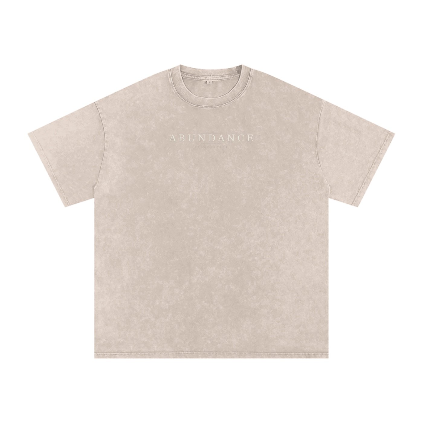 Abundance Perspective Snow-Washed Oversized Cotton Tee - Image 3