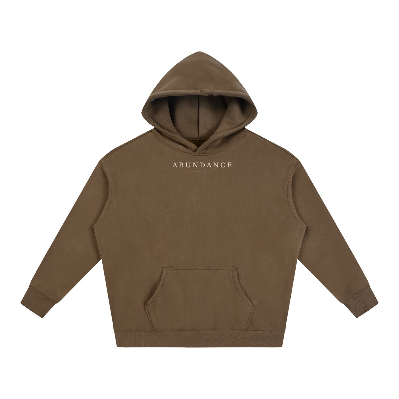 Abundance Perspective Oversized Fleece Hoodie – Unisex Minimalist Logo Hoodie - Image 7