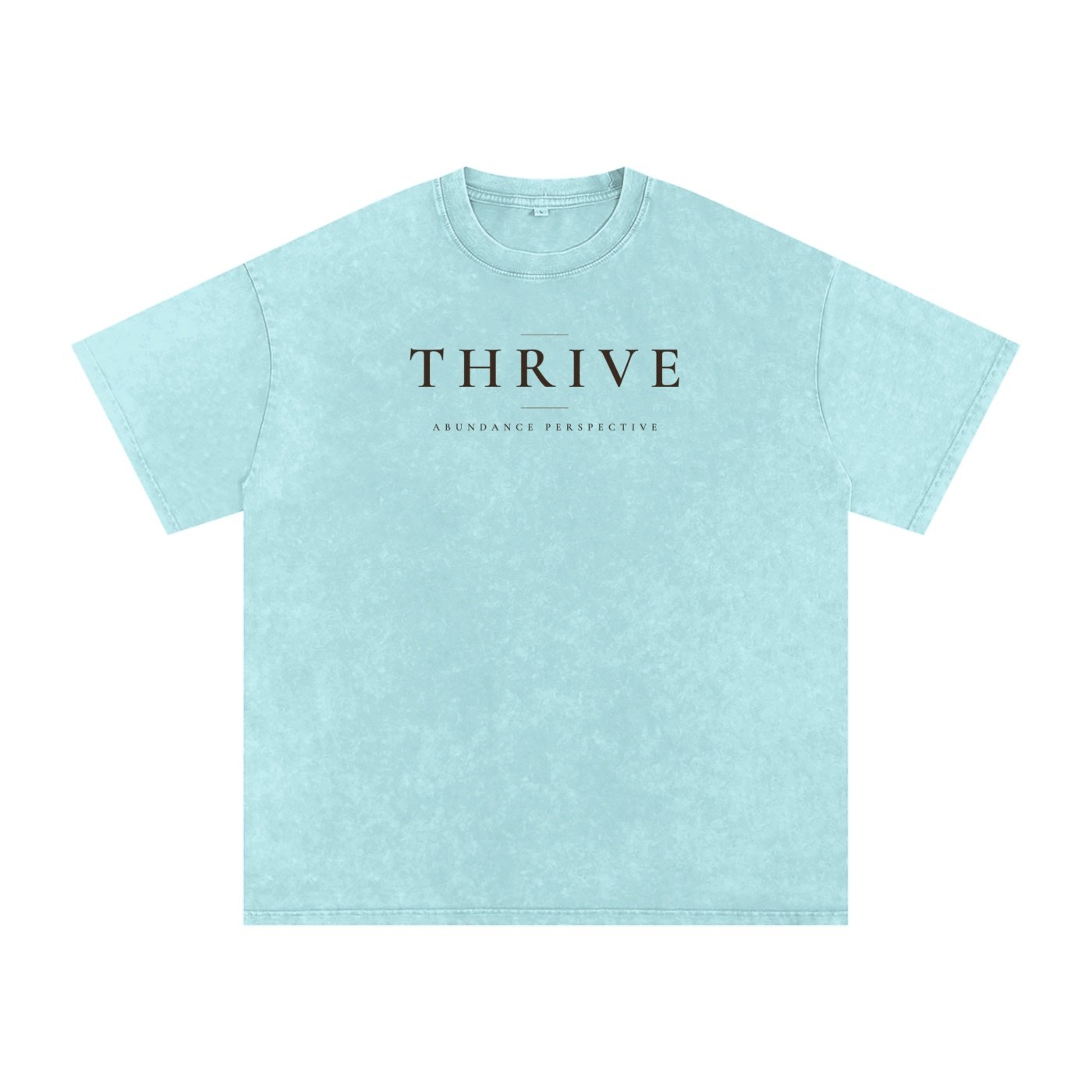 Thrive Snow-Washed Tee — Abundance Perspective