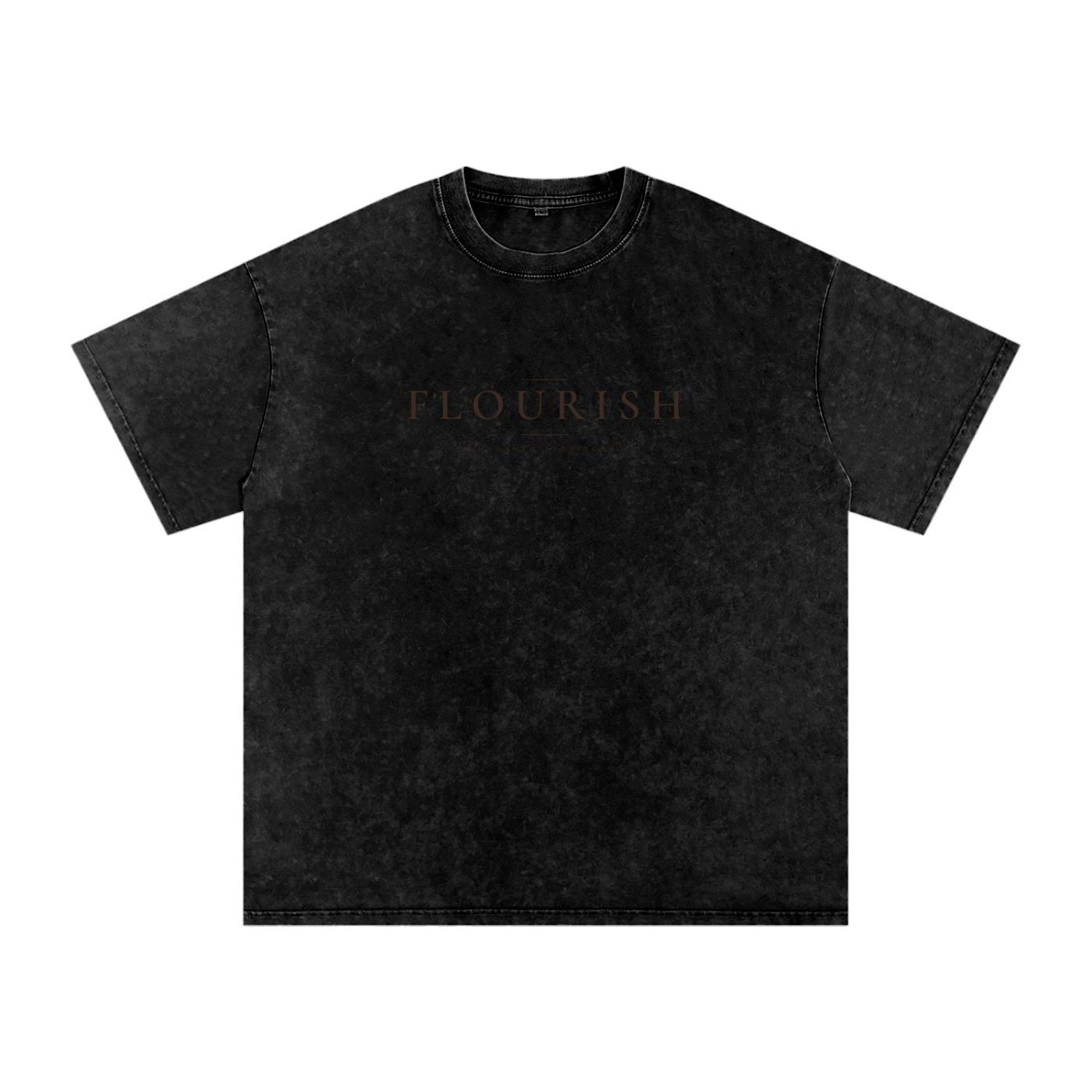 Flourish Snow-Washed Tee — Abundance Perspective