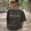 Boundless snow-washed tee worn — exact print