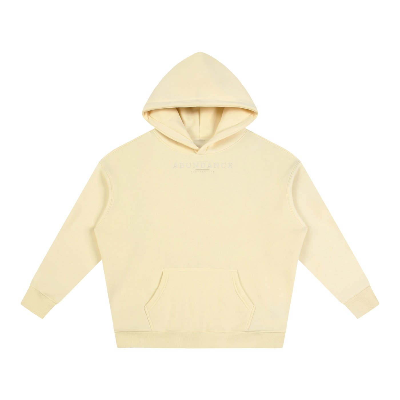 Abundance Perspective Oversized Fleece Hoodie – Unisex Minimalist Logo Hoodie - Image 5